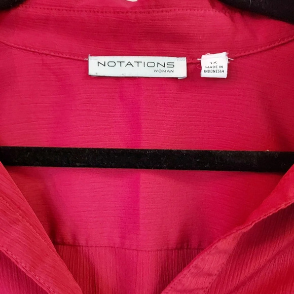 Notations Mauroon 3/4 Sleeve Blouse - Picture 2 of 7